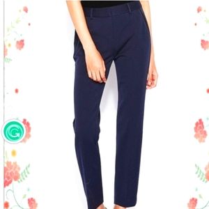 Express Columnist Ankle Mid Rise Navy & Black Pant